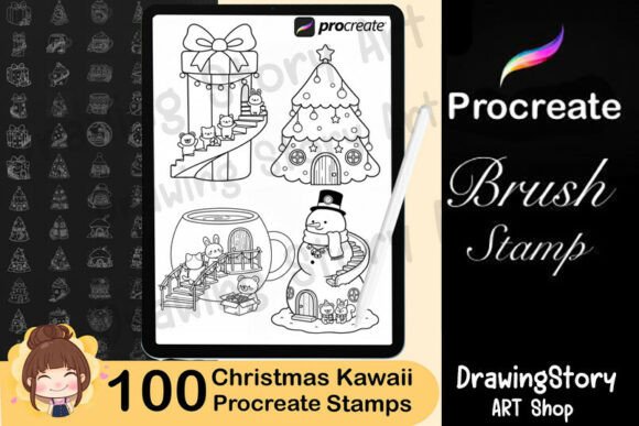 100 Procreate Christmas Stamps Brushes 2: Strategic Creative Tools for Digital Artists and Entrepreneurs