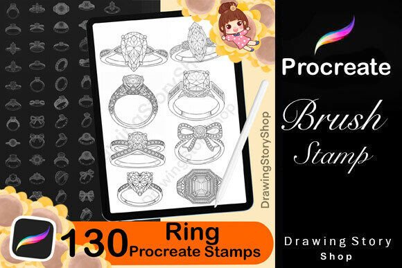 130 Procreate Ring Stamp Brushes: A Creative Toolkit for Digital Artists
