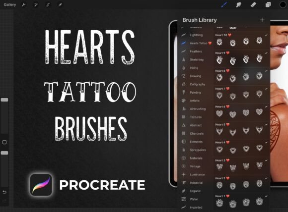 22 Heart Tattoo Brushes for Procreate: Elevate Your Design Workflow