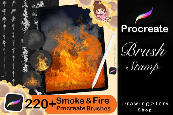 220 Procreate Smoke Fire Brushes – Dynamic Effects for Digital Artists