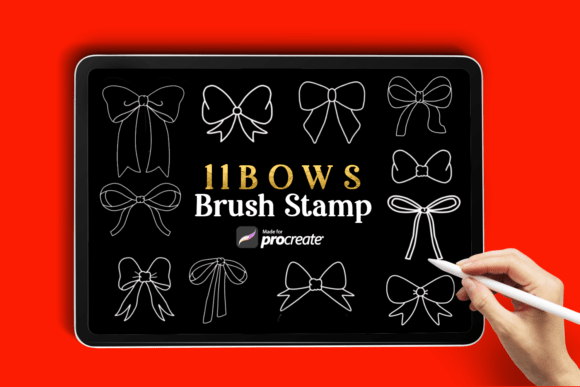 Bow Stamp Brushes for Procreate