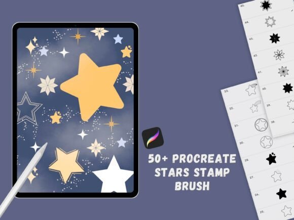 Enhance Your Digital Art with Procreate Star Stamps Brushes
