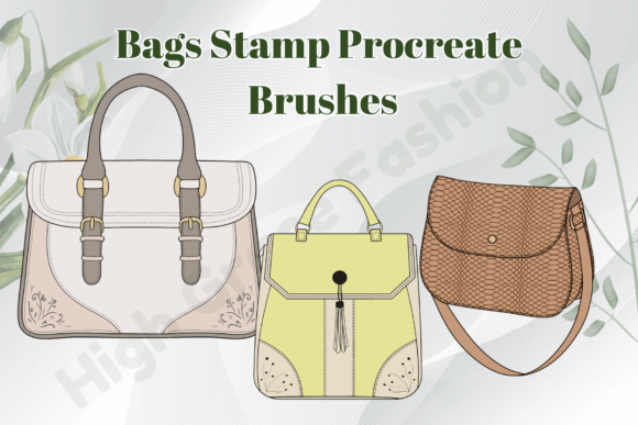 Enhancing Fashion Illustrations with Bags Stamp Brushes for Procreate
