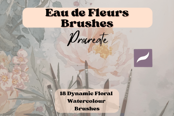 Floral Watercolour Brushes Procreate 18: Botanical Beauty for Digital Art