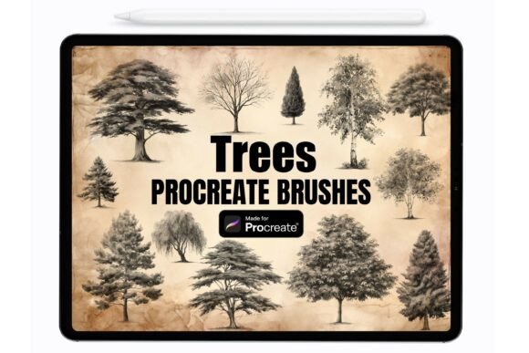 Forest Trees Procreate Stamps Brushes: Creative Tools for Digital Artists