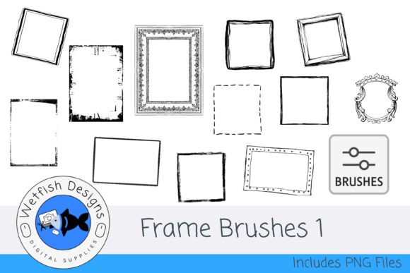 Frame Brushes 1: Enhancing Mixed Media Design with Precision and Flexibility