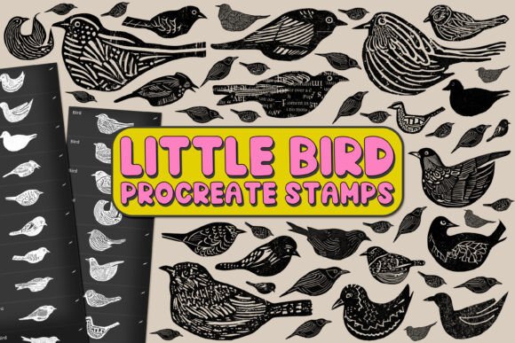 Little Bird Procreate Stamp Brushes: A Creative Tool for Modern Digital Artists