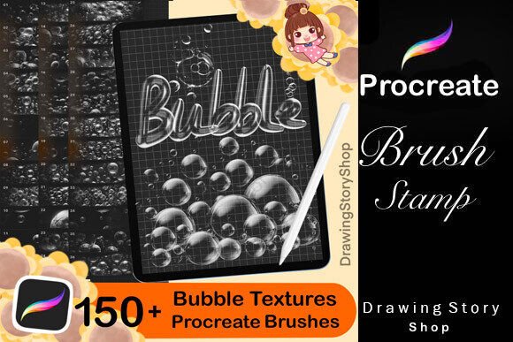 Maximizing Creative Potential with 150 Procreate Bubbles Textures Brushes