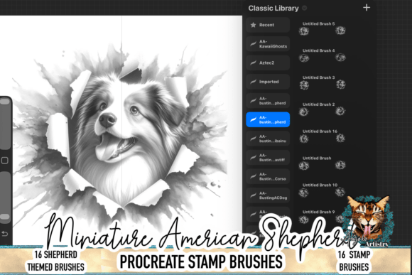 Miniature American Shepherd Brushes: A Must-Have Tool for Pet Portrait Artists