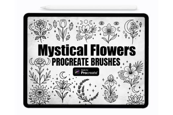 Unlocking Creativity with Mystical Flowers Procreate Stamp Brushes
